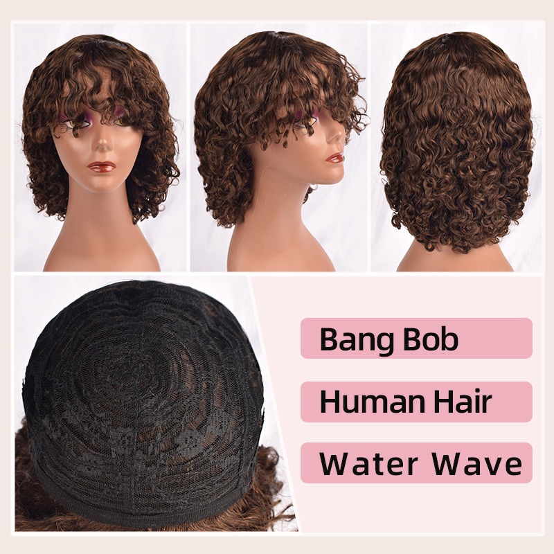 Transform your style with versatility using our human hair bang BOB wigs, offering stylish options for every occasion